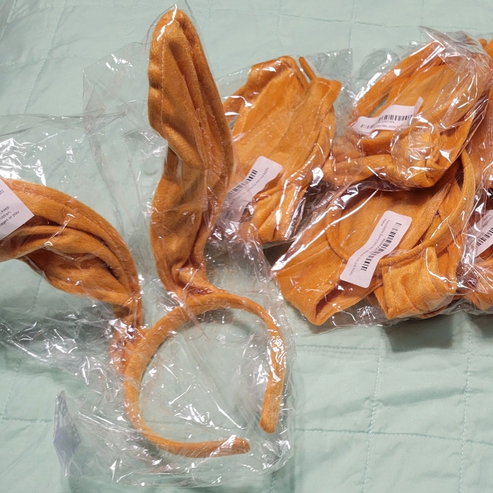 NEW Set of 5 Bunny Rabbit Ears Headband Costume Easter Bunny BONUS Easter Book